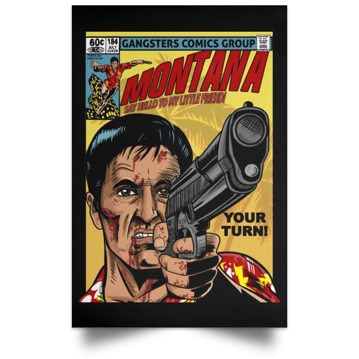 Housewares Black / 12" x 18" Montana Portrait Poster