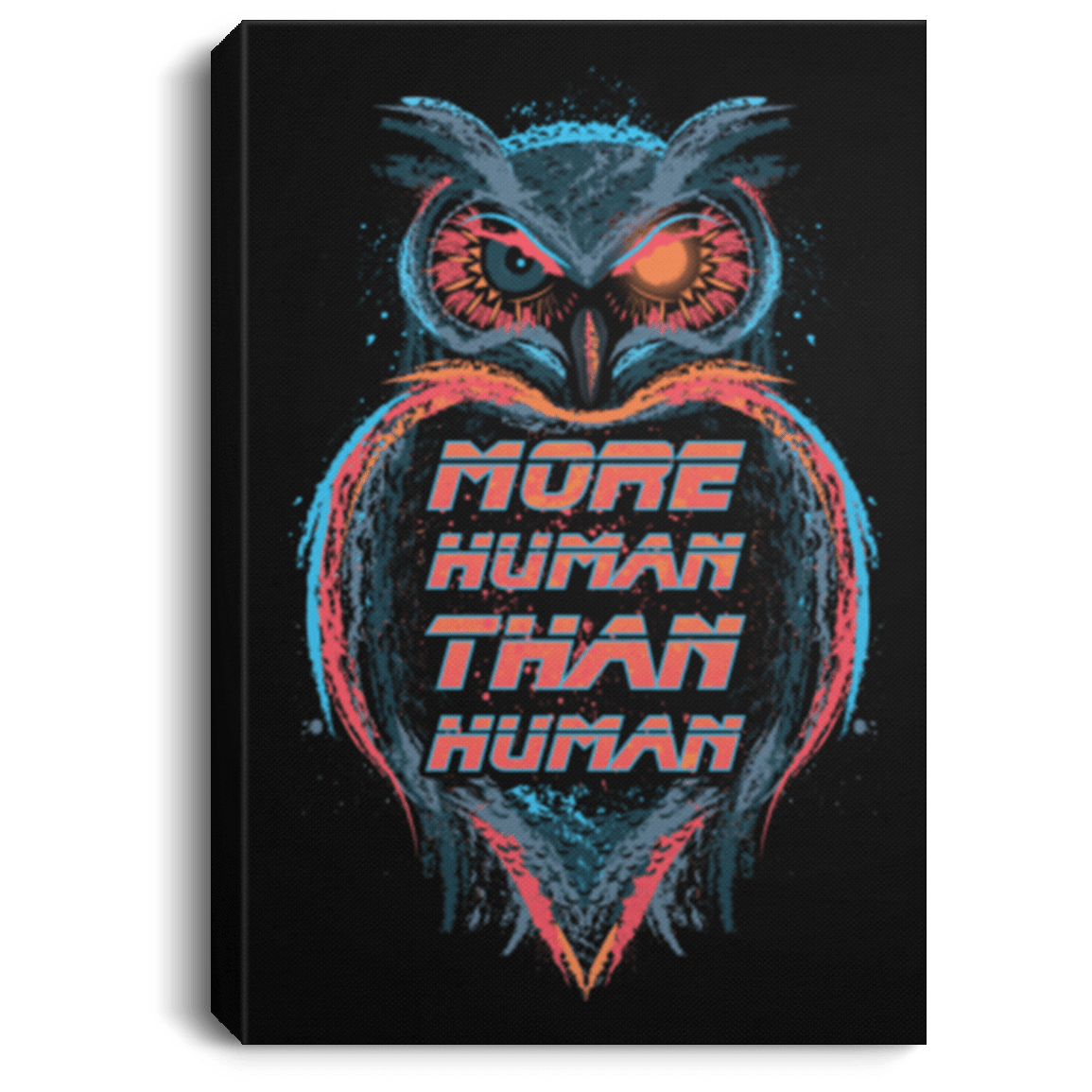 Housewares Black / 8" x 12" More Human than Human Premium Portrait Canvas