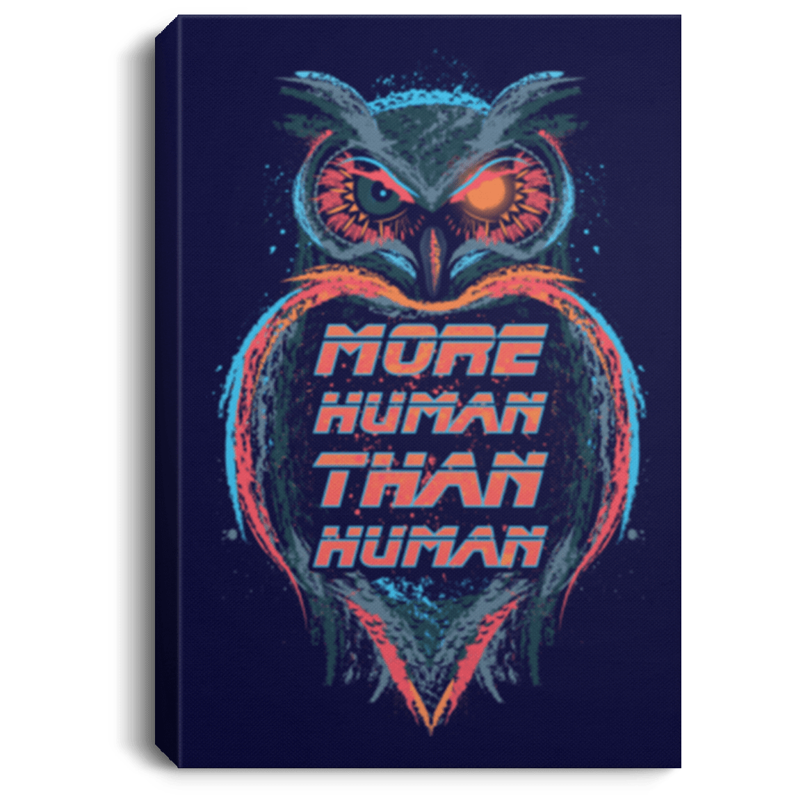 Housewares Navy / 8" x 12" More Human than Human Premium Portrait Canvas