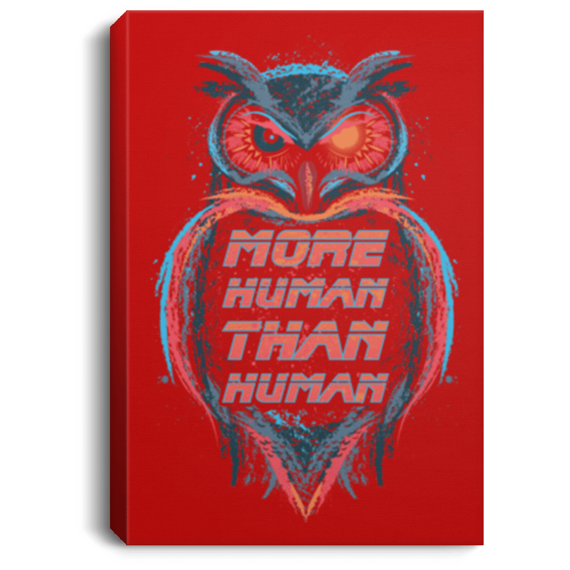 Housewares Red / 8" x 12" More Human than Human Premium Portrait Canvas
