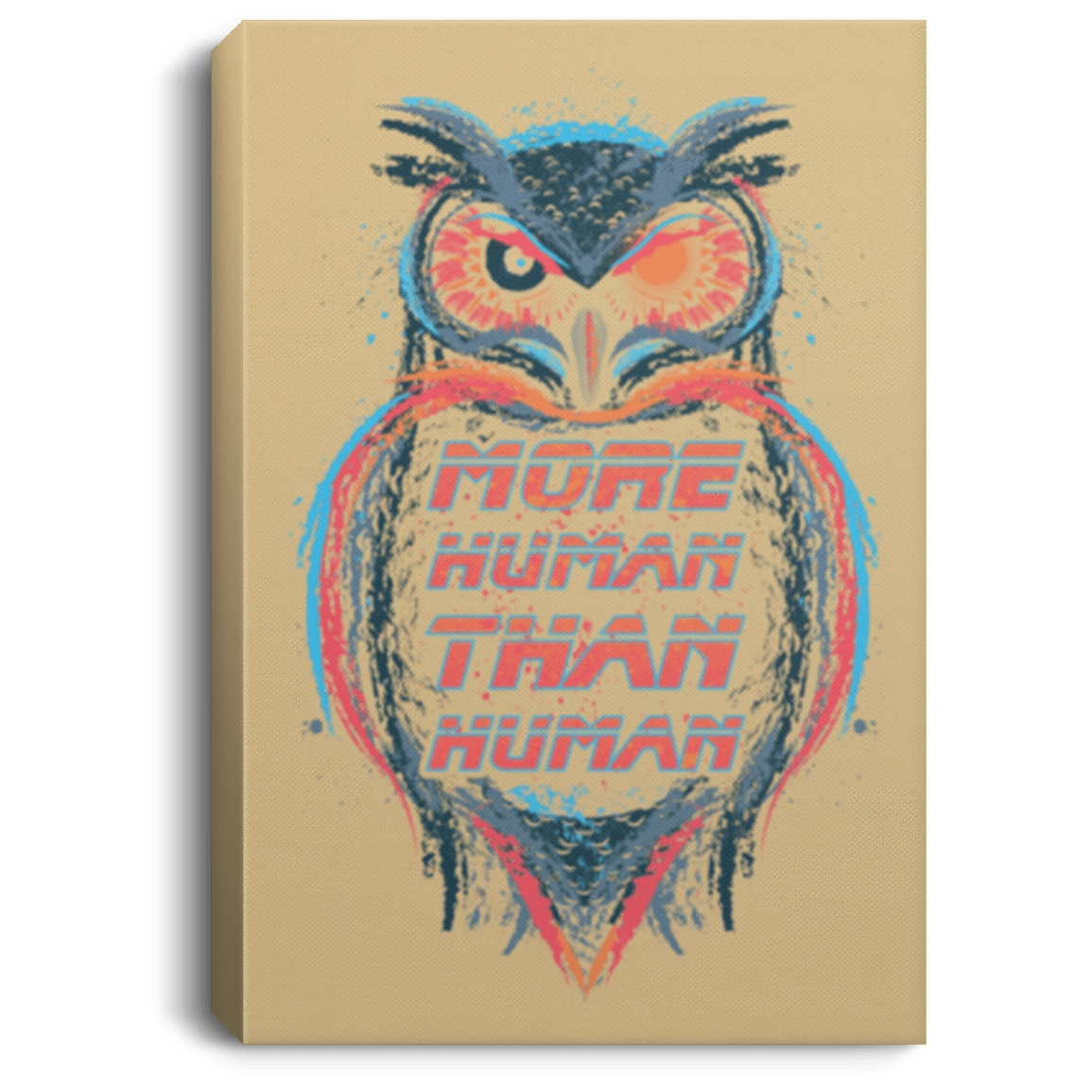 Housewares Tan / 8" x 12" More Human than Human Premium Portrait Canvas