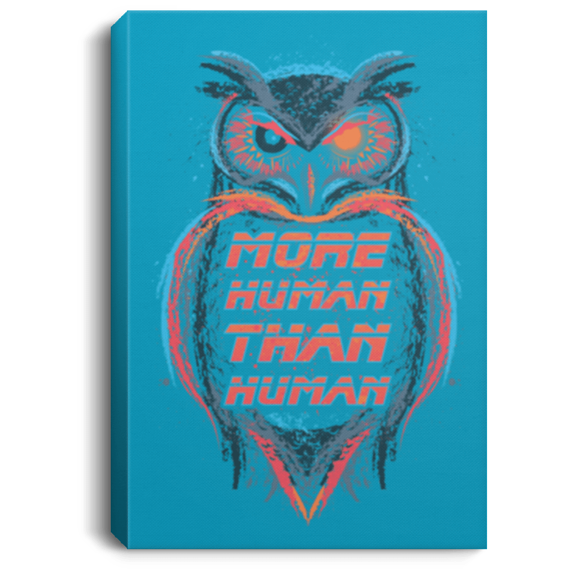 Housewares Turquoise / 8" x 12" More Human than Human Premium Portrait Canvas