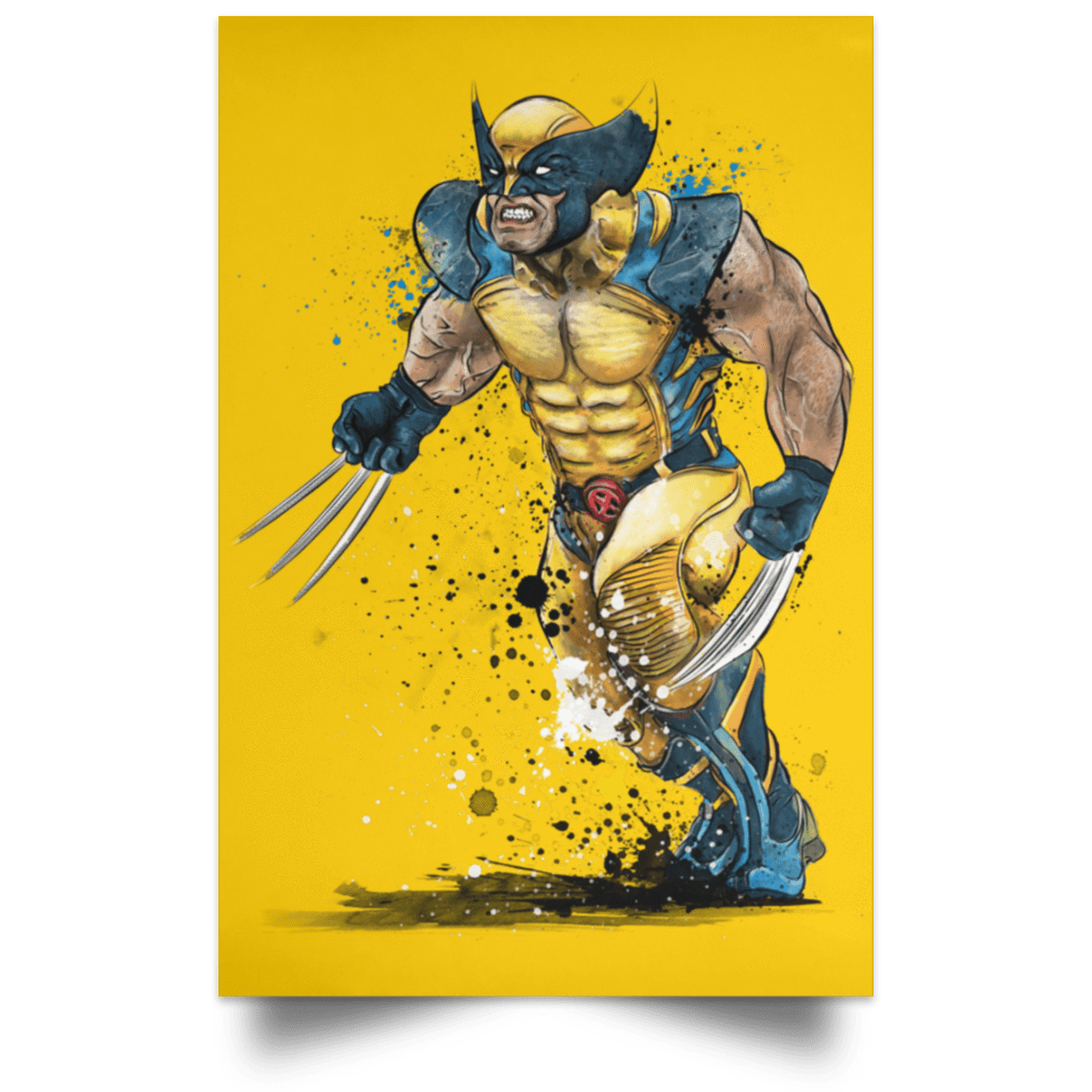 Housewares Athletic Gold / 12" x 18" Mutant Rage Watercolor Portrait Poster