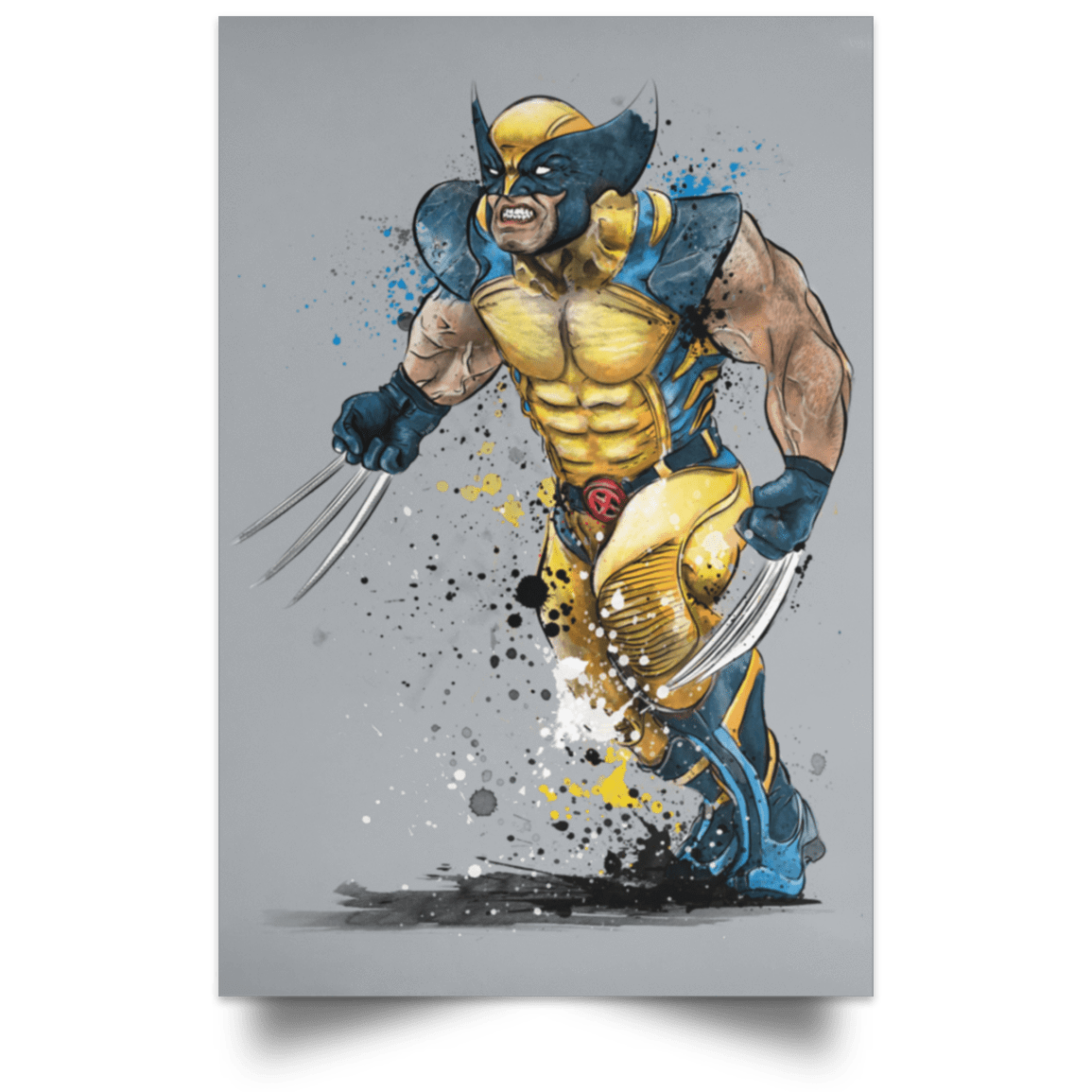 Housewares Grey / 12" x 18" Mutant Rage Watercolor Portrait Poster