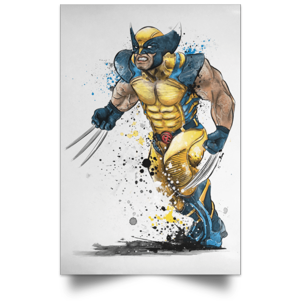 Housewares White / 12" x 18" Mutant Rage Watercolor Portrait Poster