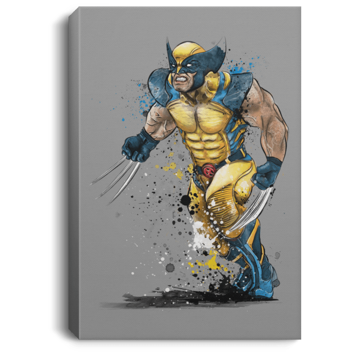 Housewares Gray / 8" x 12" Mutant Rage Watercolor Premium Portrait Canvas