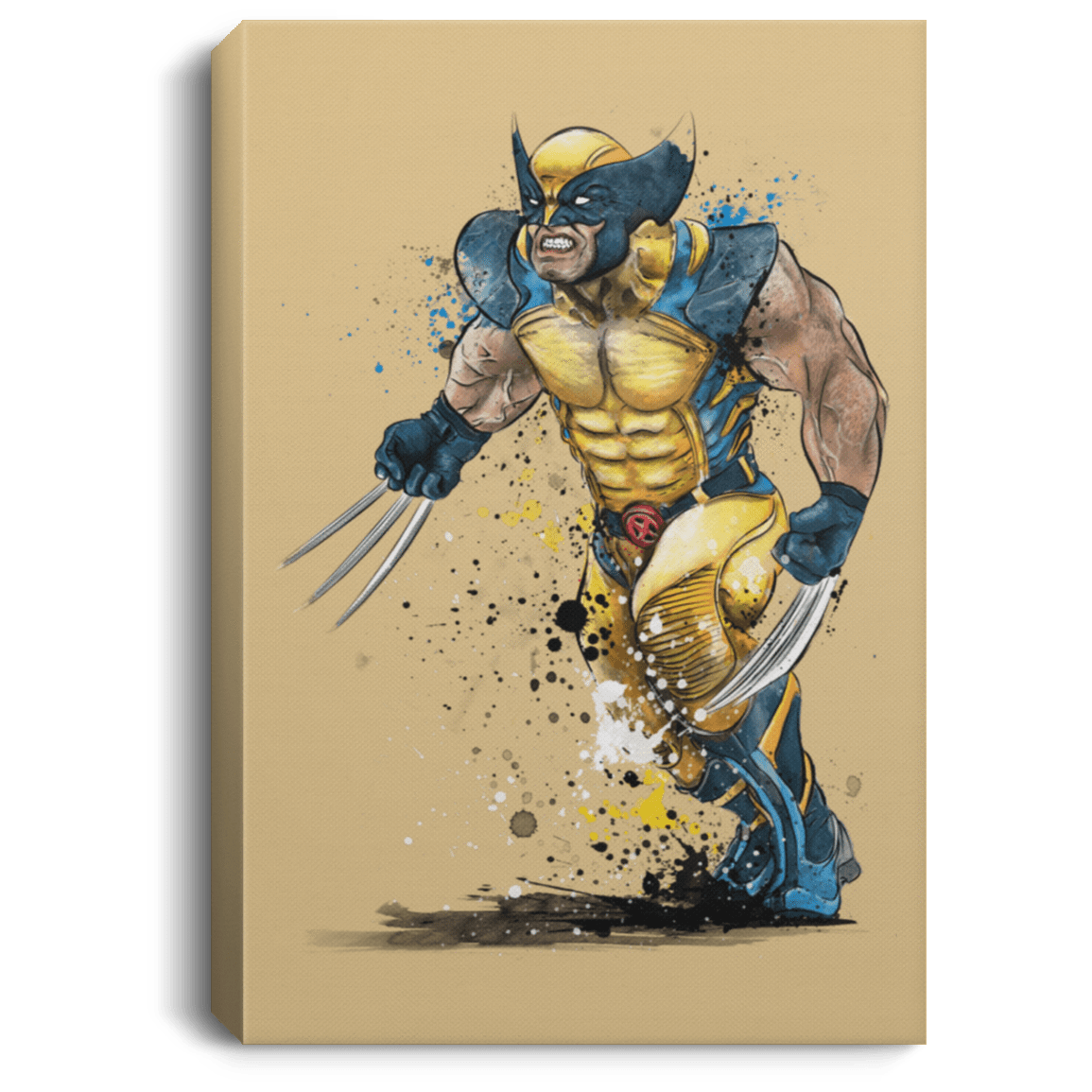 Housewares Tan / 8" x 12" Mutant Rage Watercolor Premium Portrait Canvas