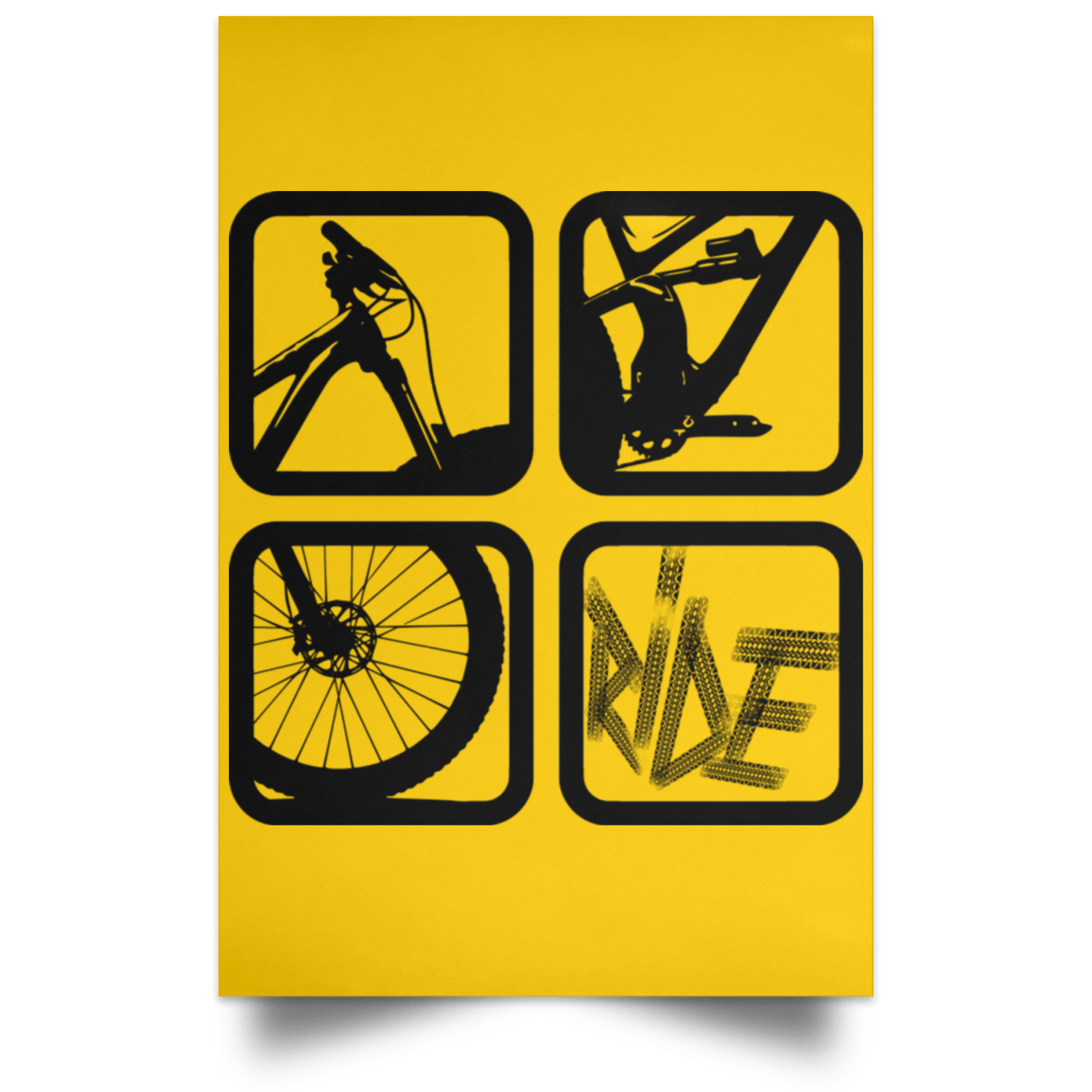 Housewares Athletic Gold / 12" x 18" My Ride Portrait Poster