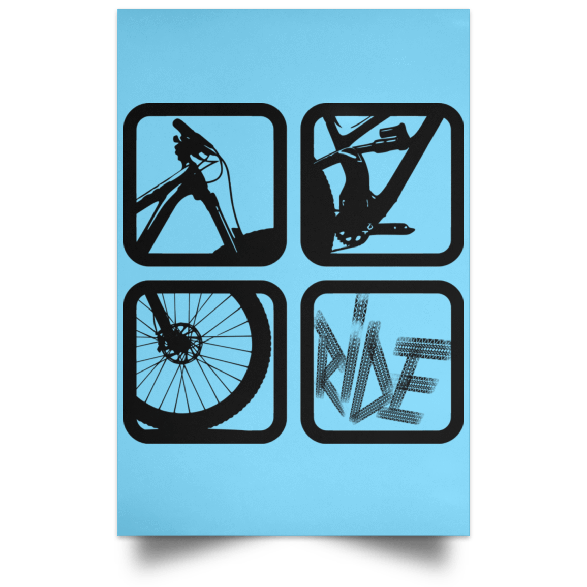 Housewares Columbia Blue / 12" x 18" My Ride Portrait Poster