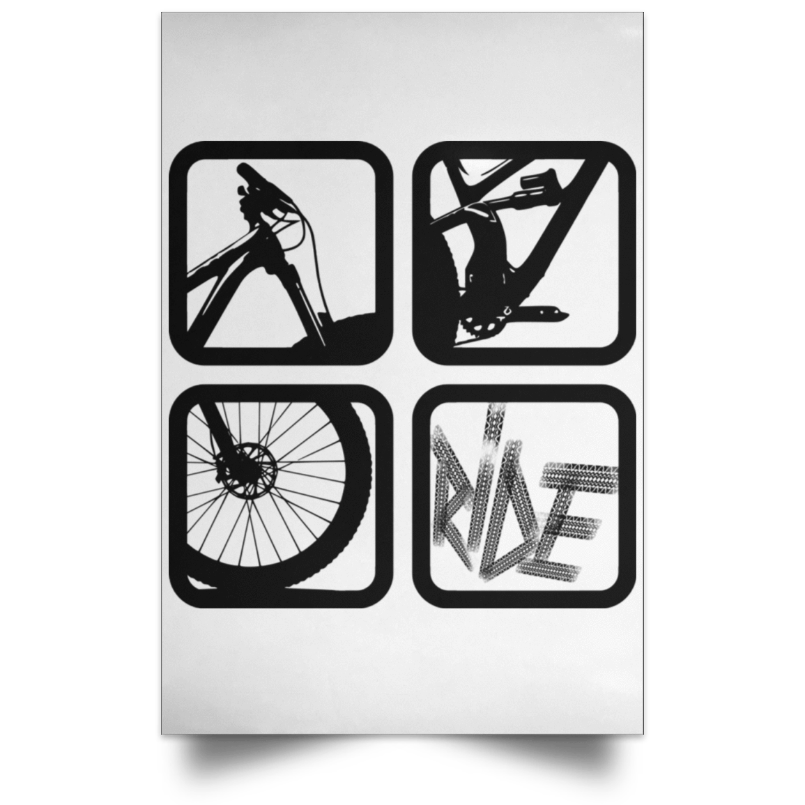 Housewares White / 12" x 18" My Ride Portrait Poster