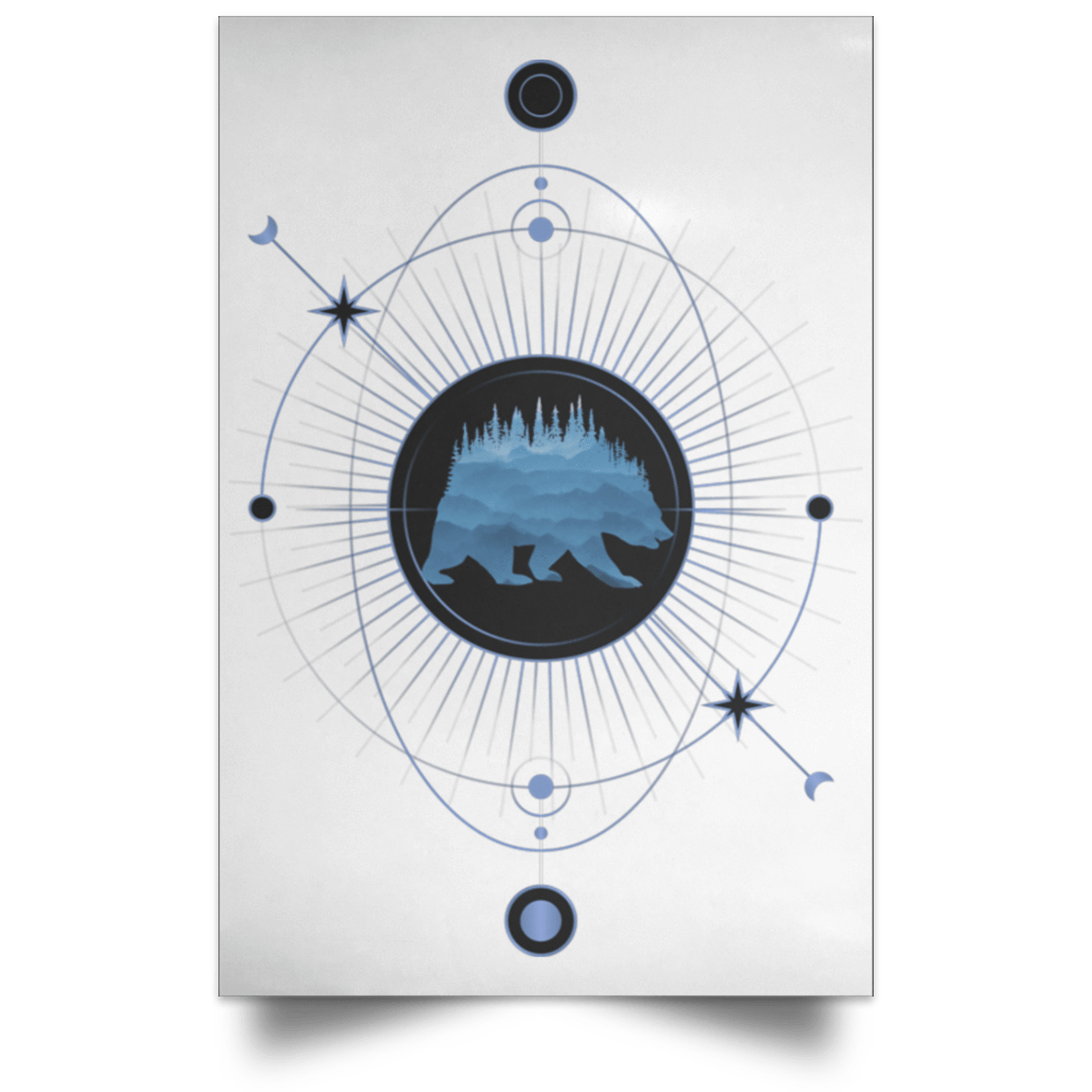 Housewares White / 12" x 18" Natural Element Portrait Poster