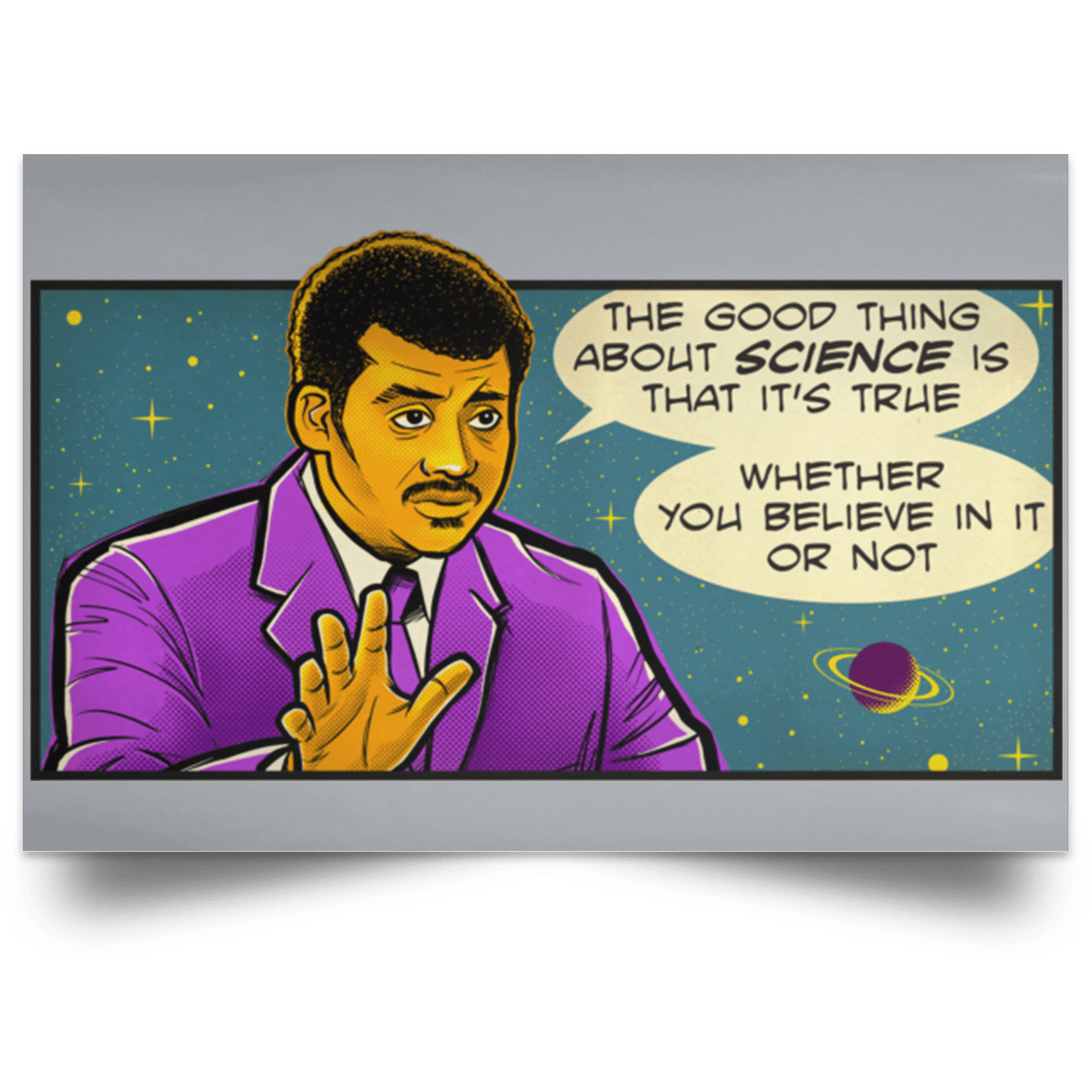 Housewares Grey / 18" x 12" NDGT good thing Landscape Poster