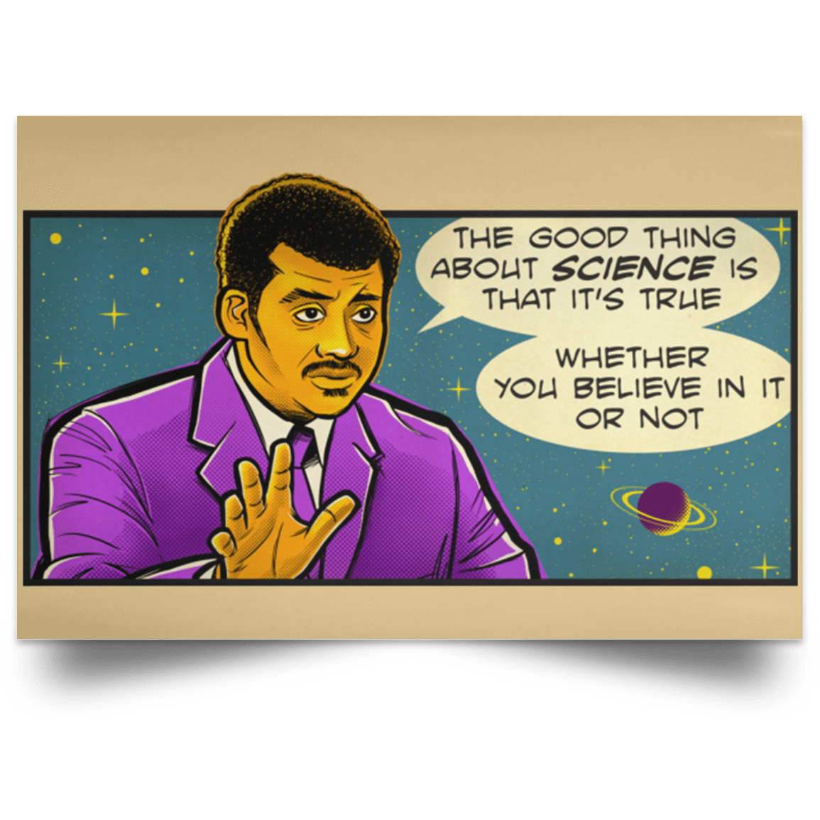 Housewares Tan / 18" x 12" NDGT good thing Landscape Poster