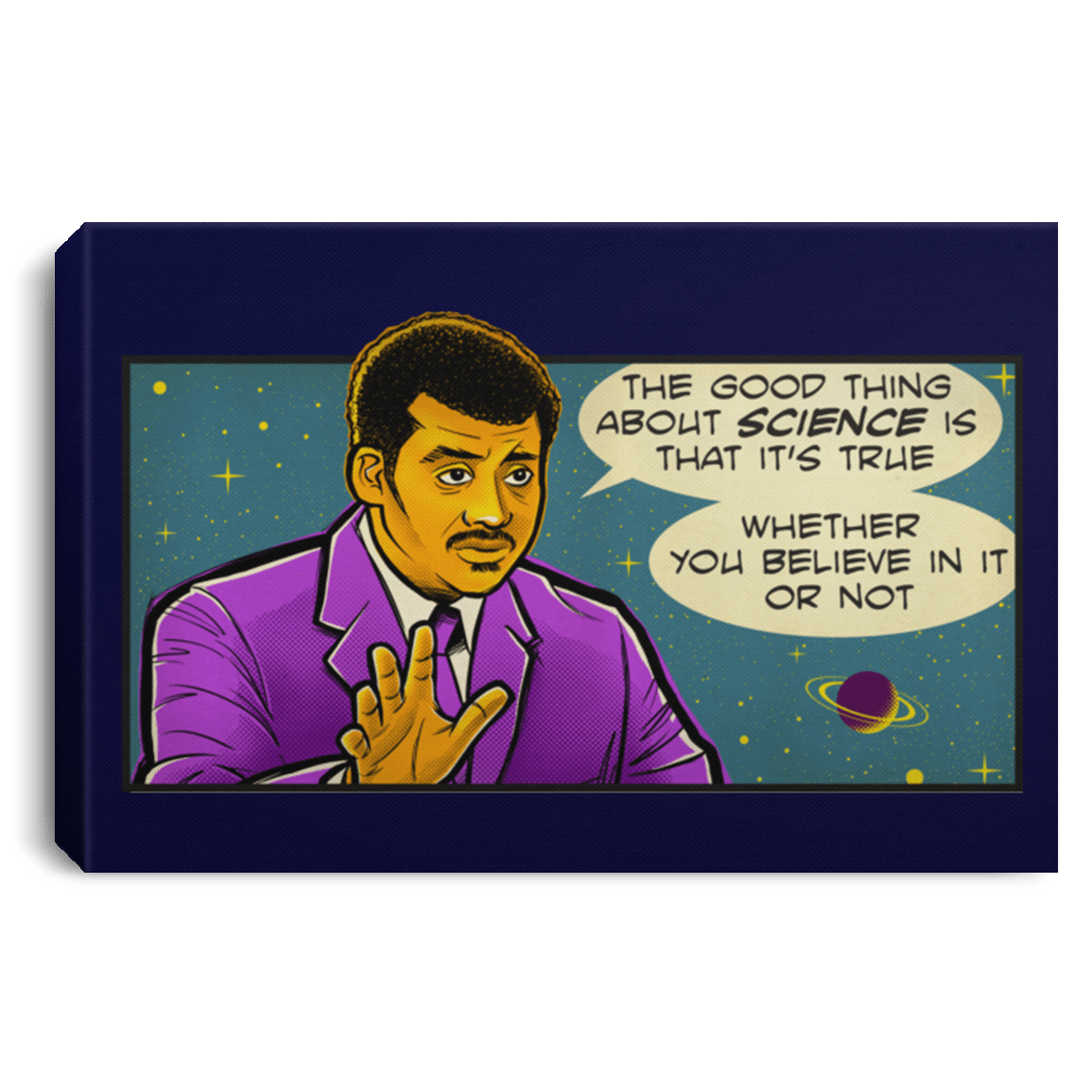 Housewares Navy / 12" x 8" NDGT good thing Premium Landscape Canvas