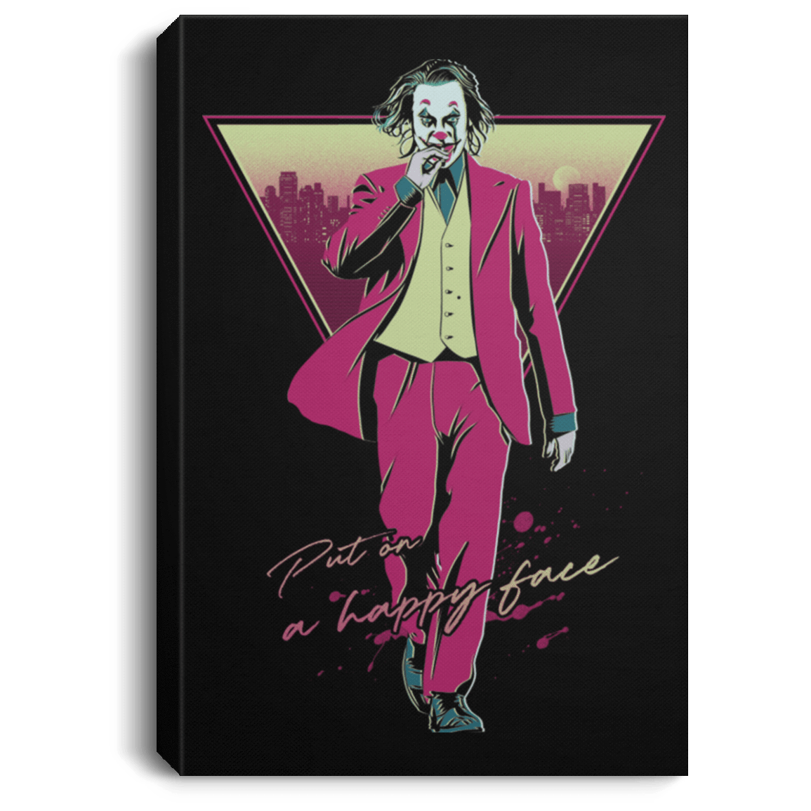 Housewares Black / 8" x 12" Negative Thoughts Premium Portrait Canvas