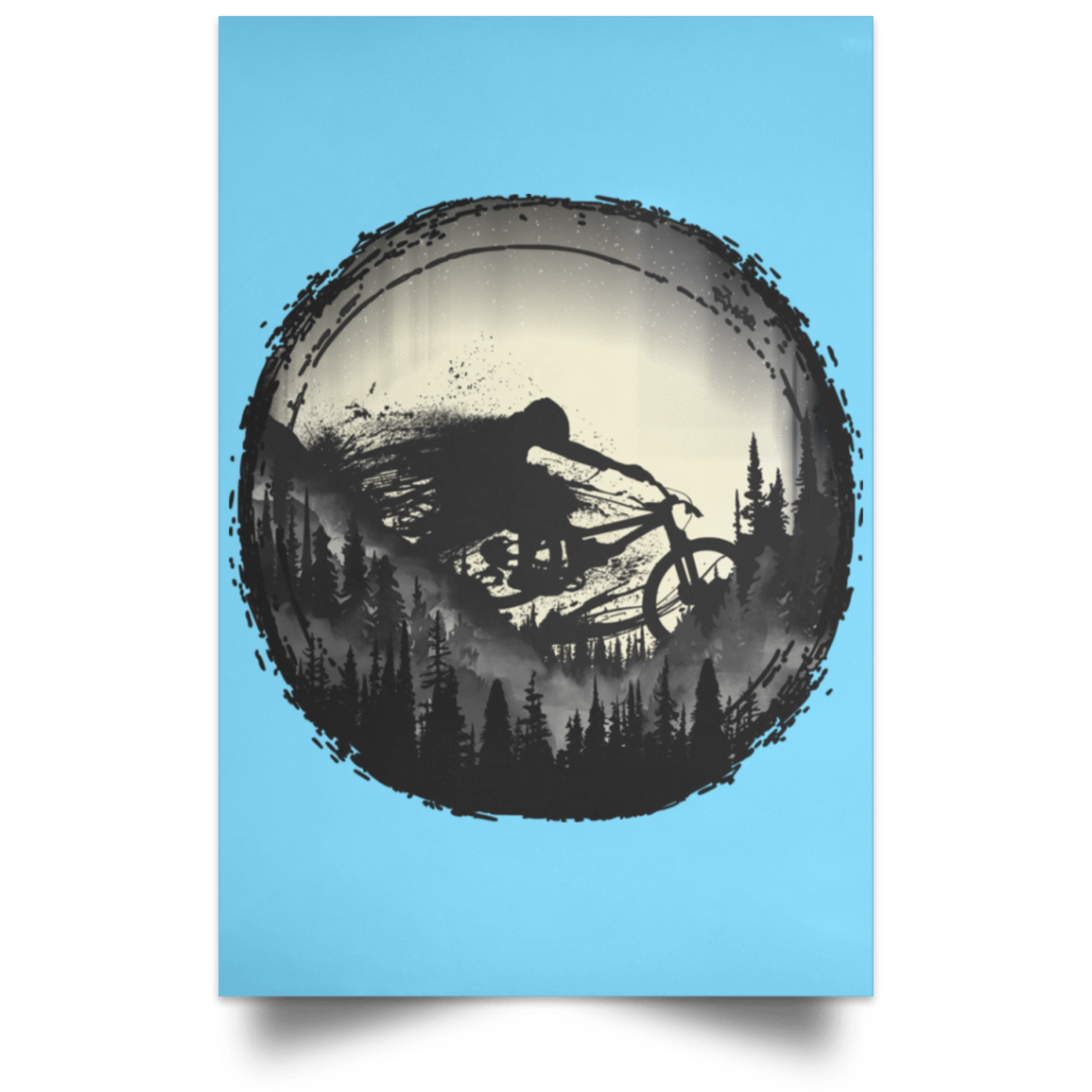 Housewares Columbia Blue / 12" x 18" Never Gonna Leave The Woods Portrait Poster