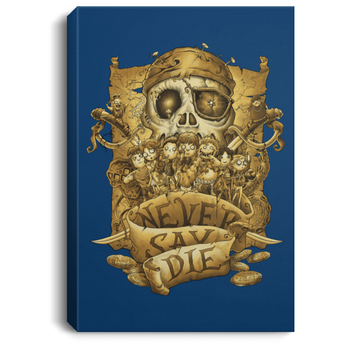 Housewares Royal / 8" x 12" Never Say Die Premium Portrait Canvas