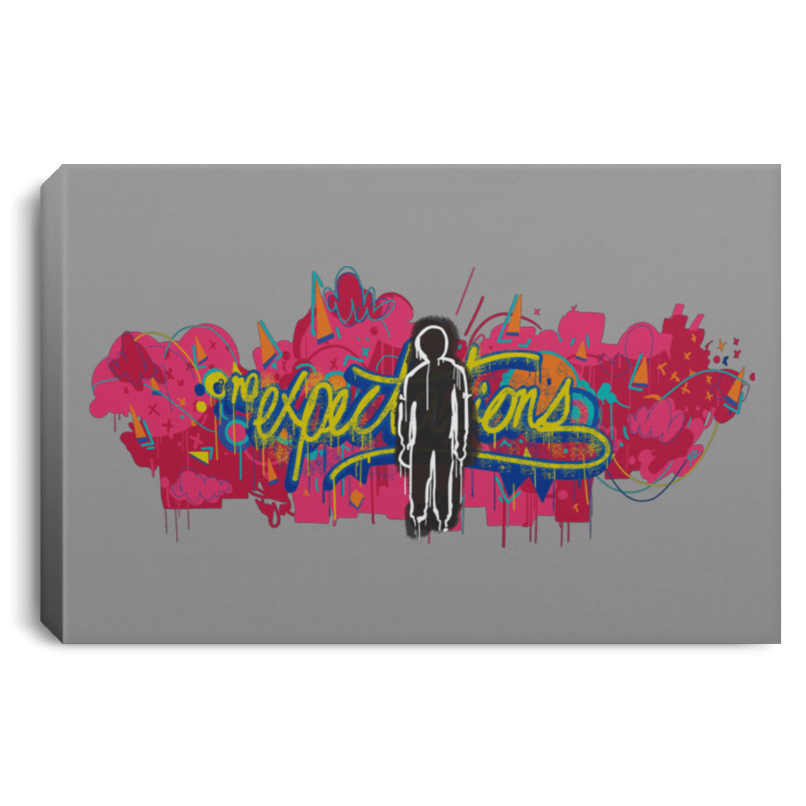 Housewares Gray / 12" x 8" No Expectations Premium Landscape Canvas