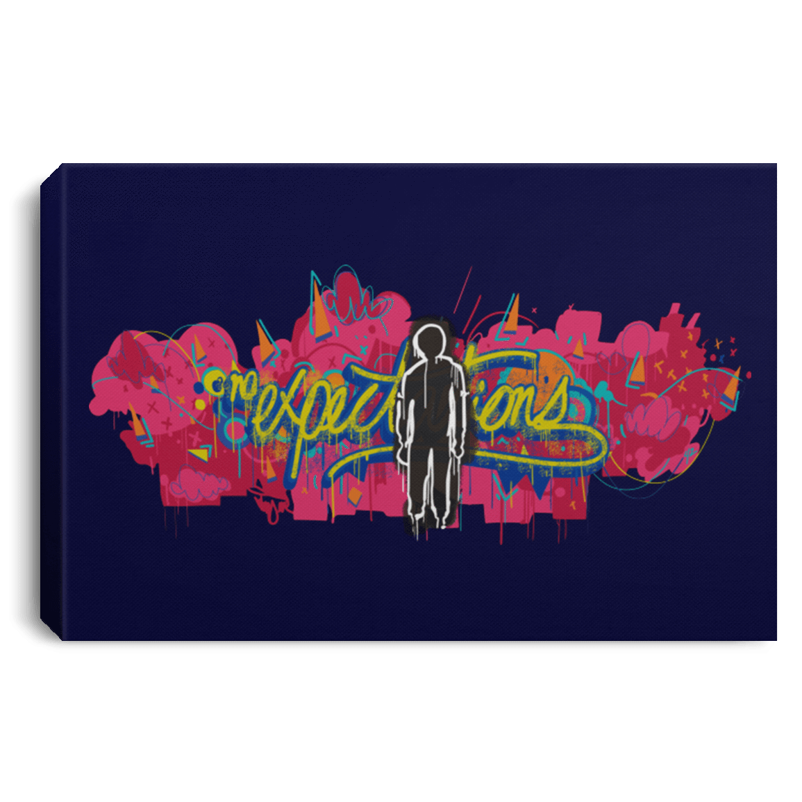 Housewares Navy / 12" x 8" No Expectations Premium Landscape Canvas