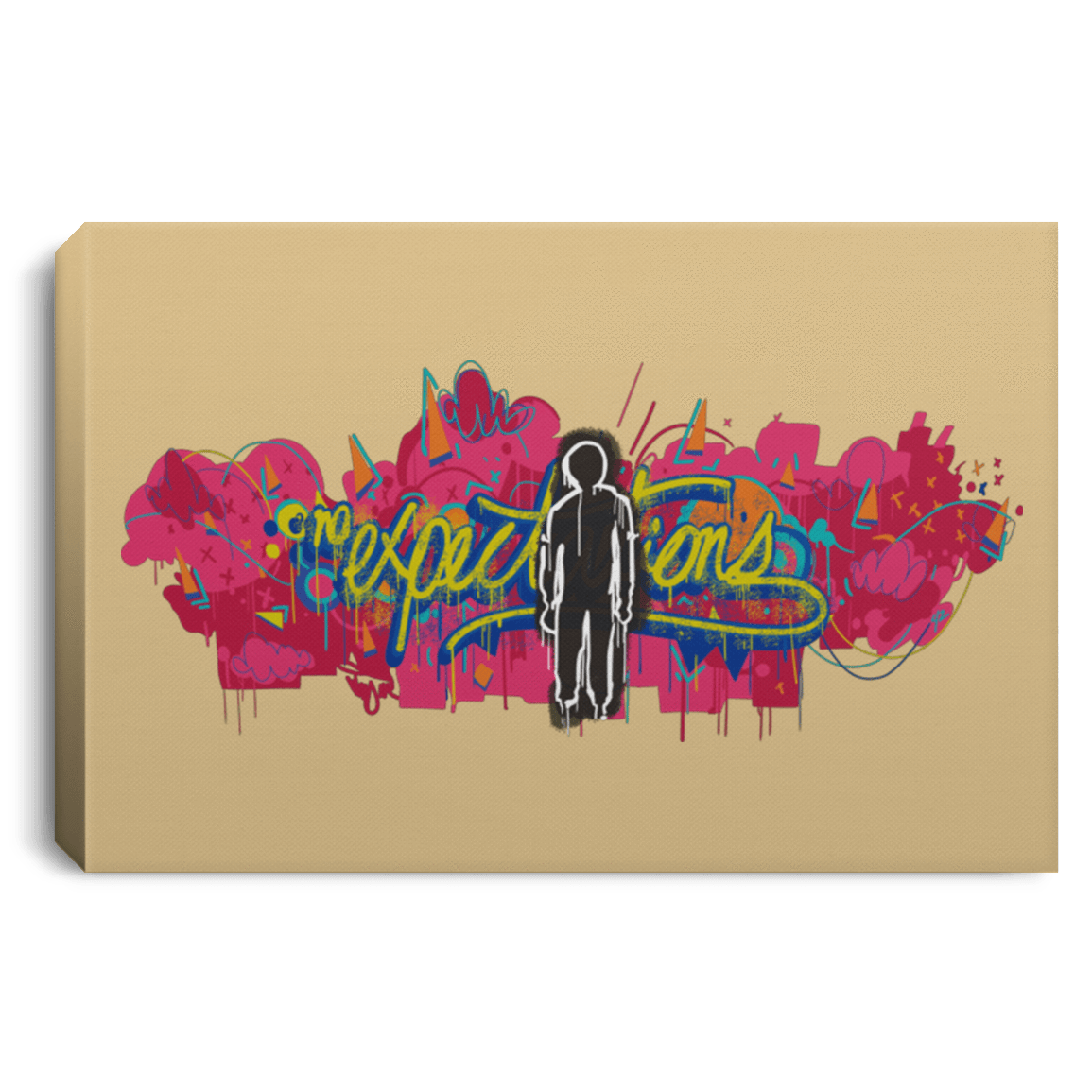 Housewares Tan / 12" x 8" No Expectations Premium Landscape Canvas