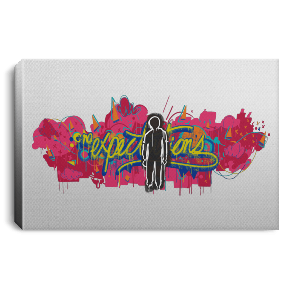 Housewares White / 12" x 8" No Expectations Premium Landscape Canvas