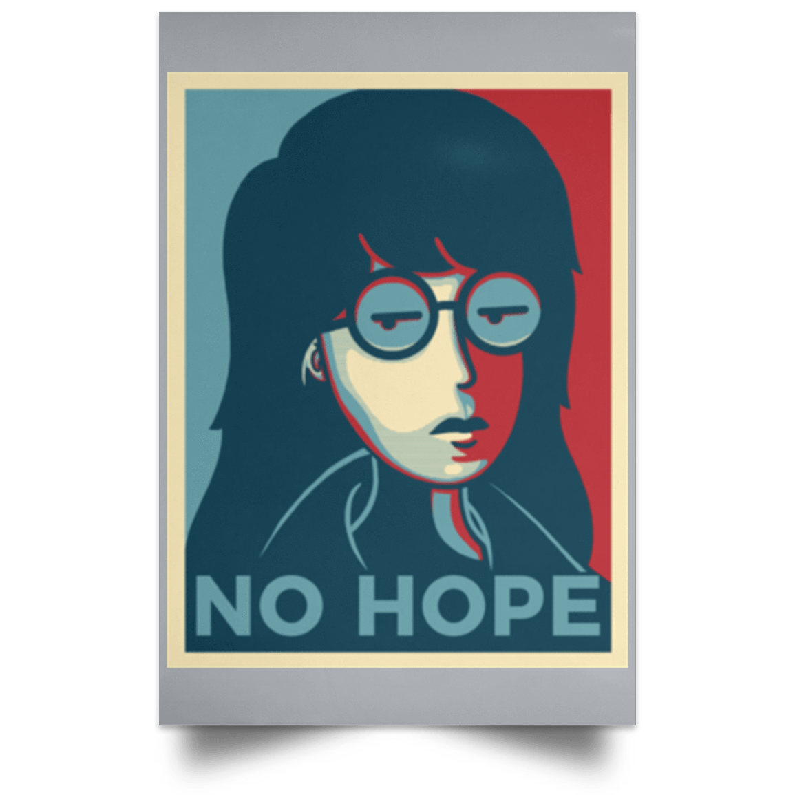 Housewares Grey / 12" x 18" No Life. No Hope. No Future Portrait Poster