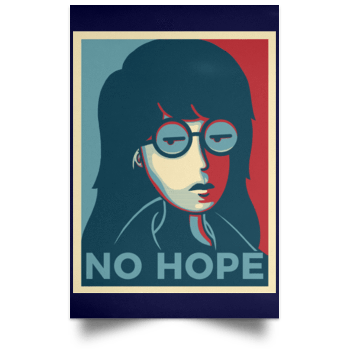 Housewares Navy / 12" x 18" No Life. No Hope. No Future Portrait Poster