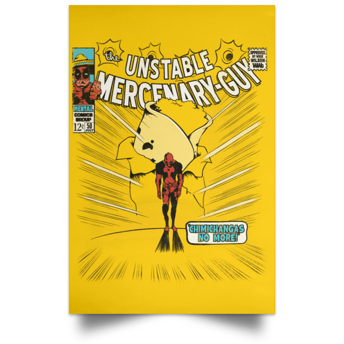 Housewares Athletic Gold / 12" x 18" No More Portrait Poster