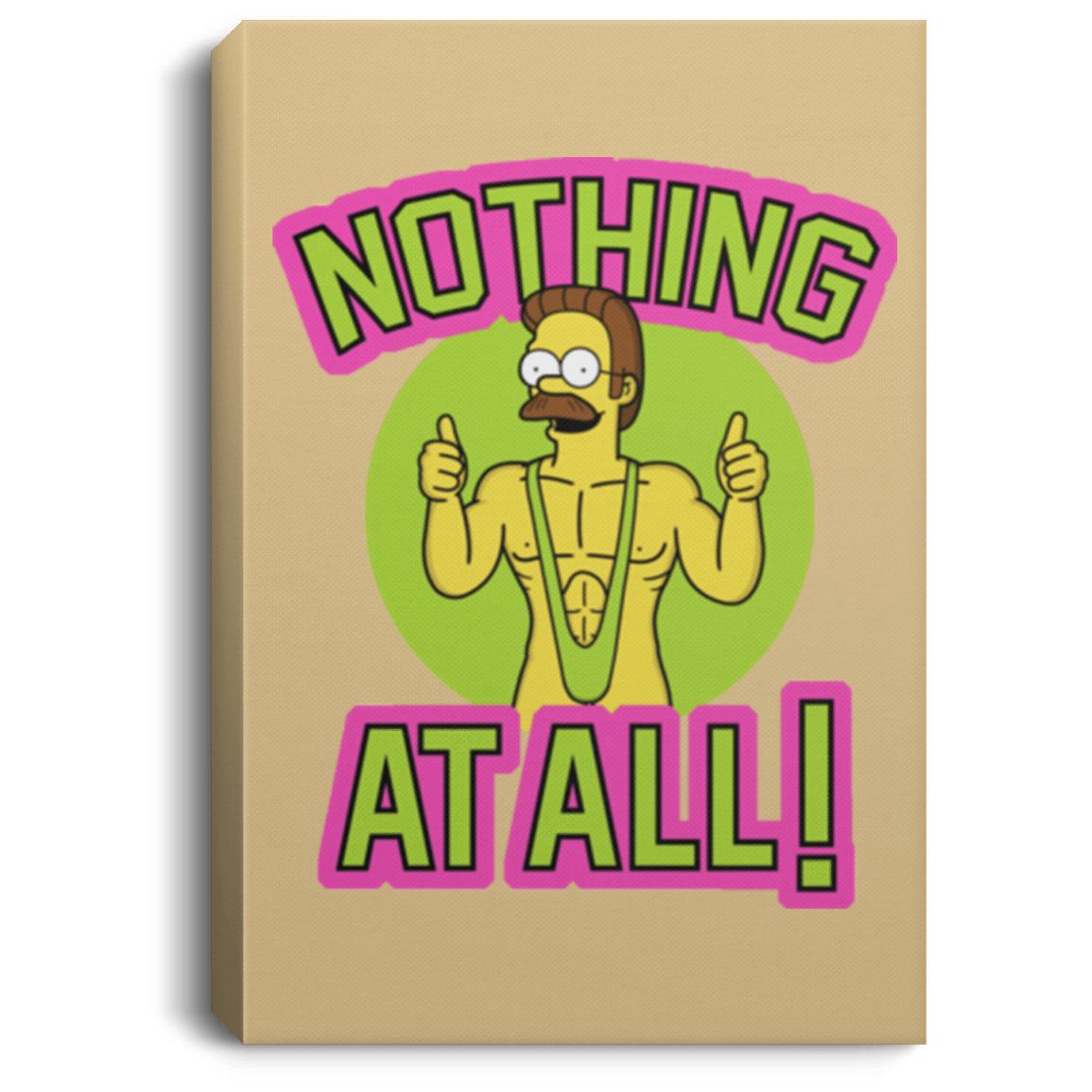 Housewares Tan / 8" x 12" Nothing At All Premium Portrait Canvas