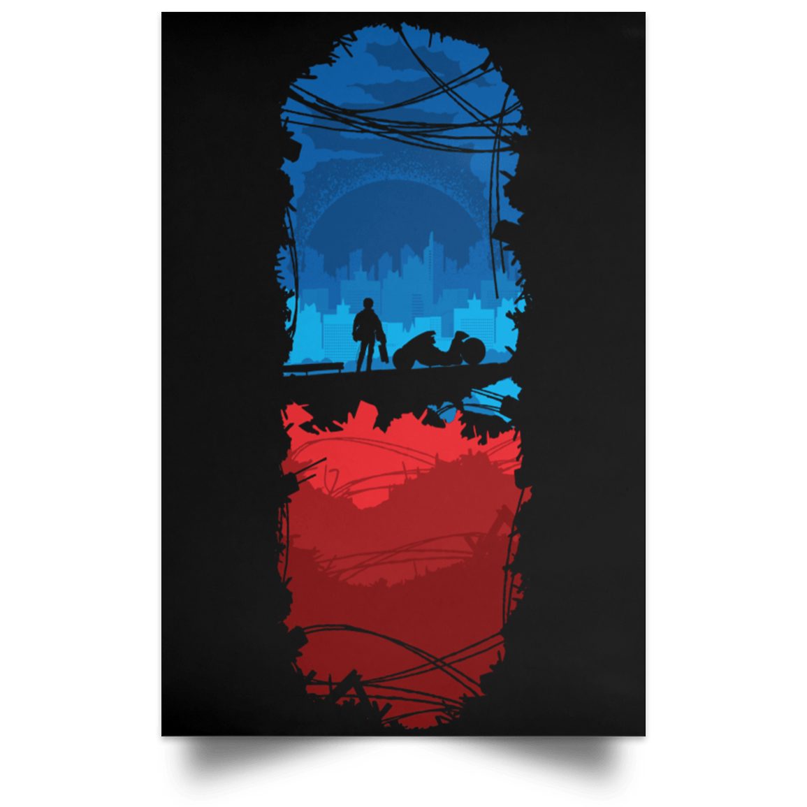 Housewares Black / 12" x 18" Nuclear Blast Portrait Poster