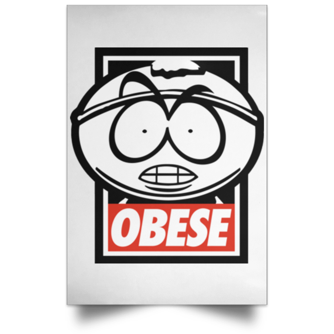 Housewares White / 12" x 18" Obese Portrait Poster
