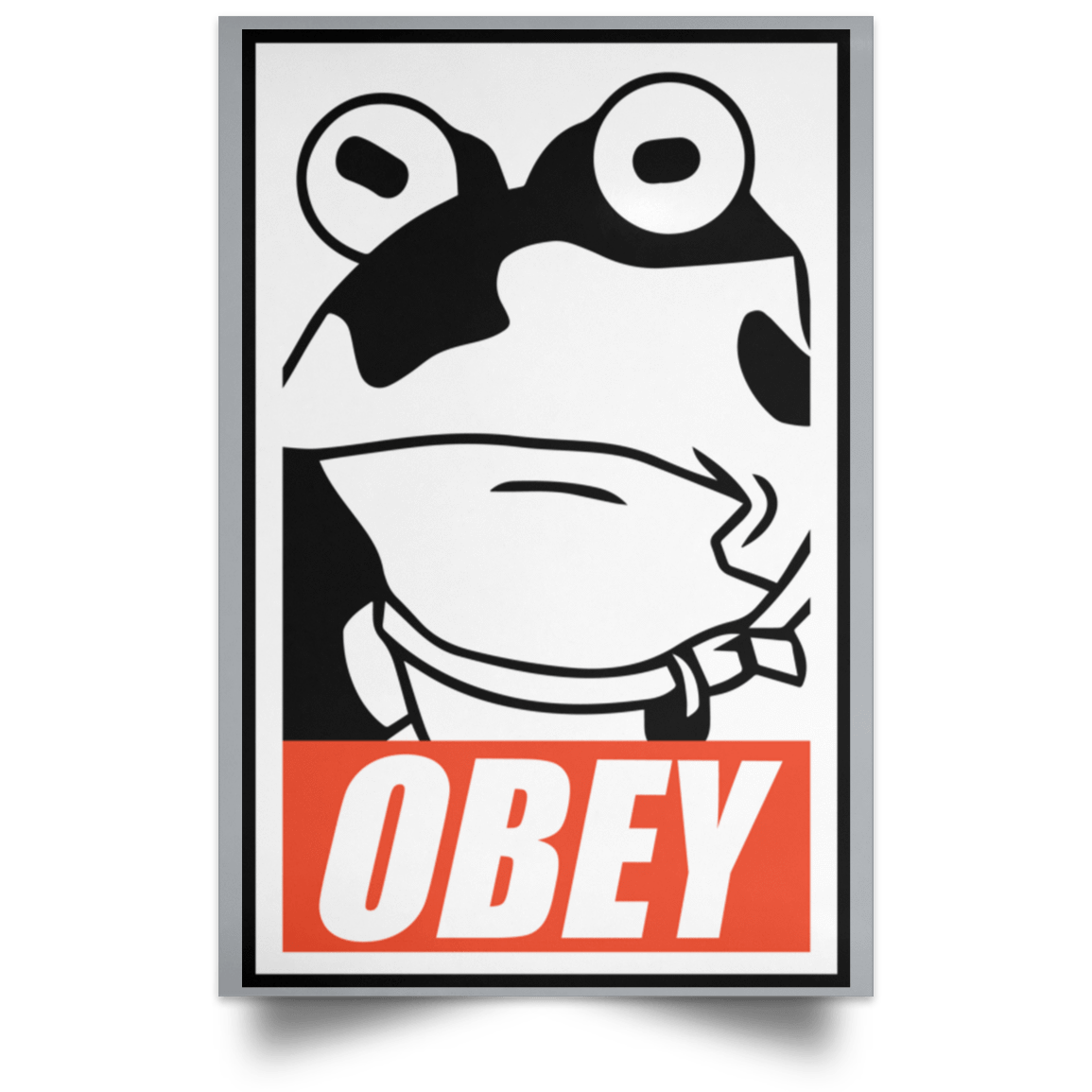 Housewares Grey / 12" x 18" Obey the Hypnotoad Portrait Poster