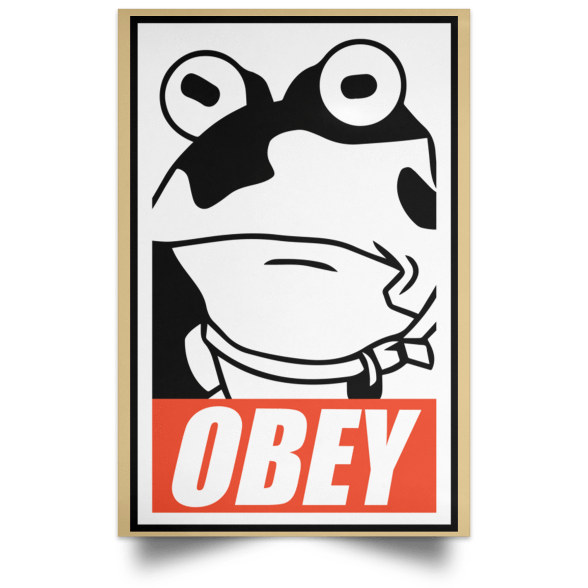 Housewares Tan / 12" x 18" Obey the Hypnotoad Portrait Poster