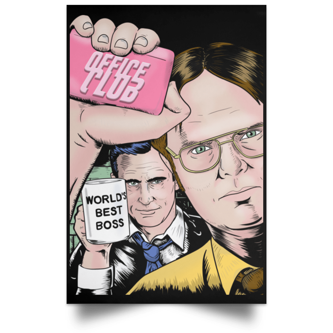 Office Club Portrait Poster