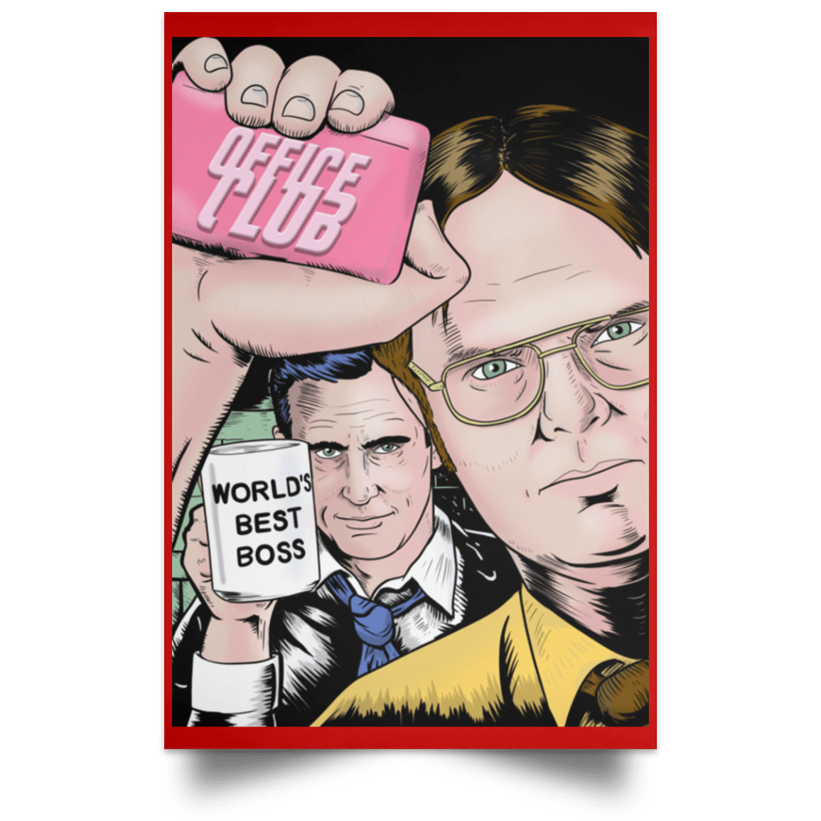 Office Club Portrait Poster