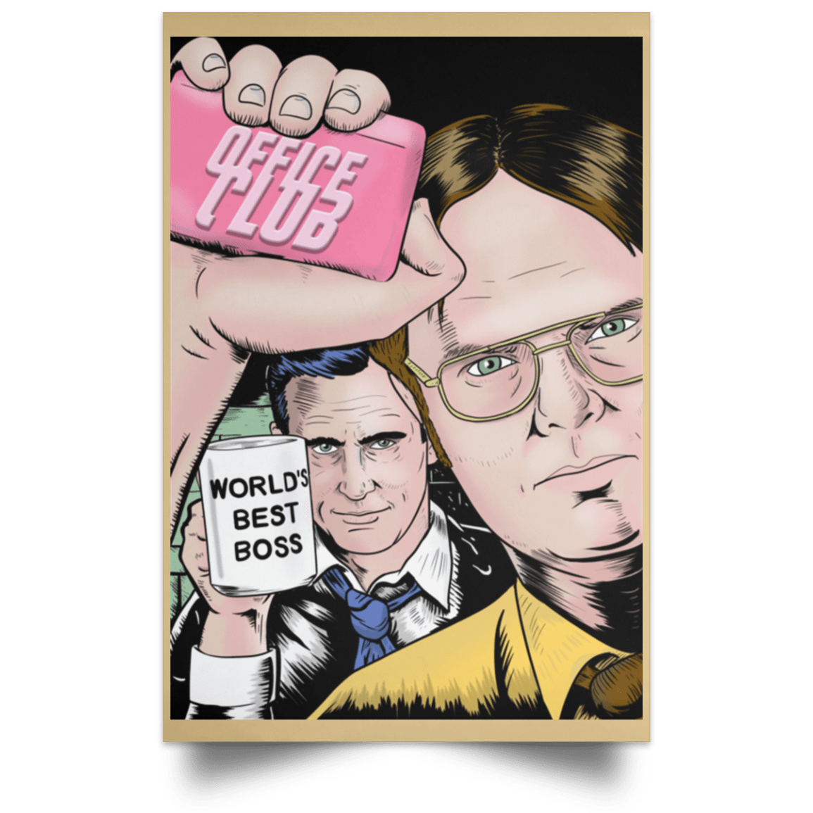 Office Club Portrait Poster