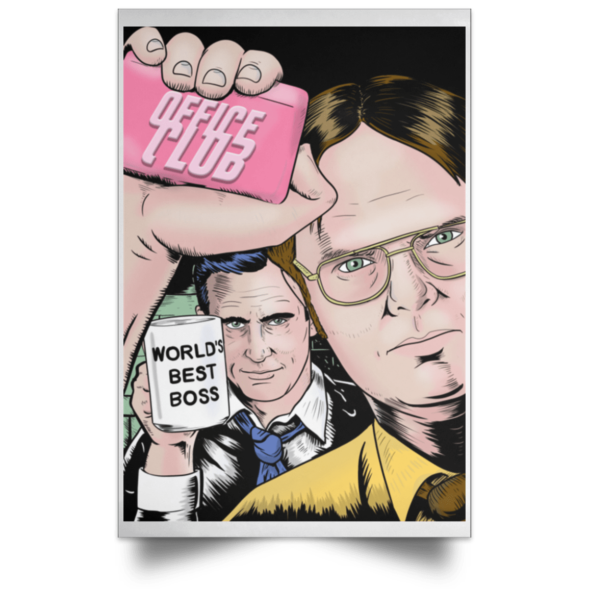 Office Club Portrait Poster