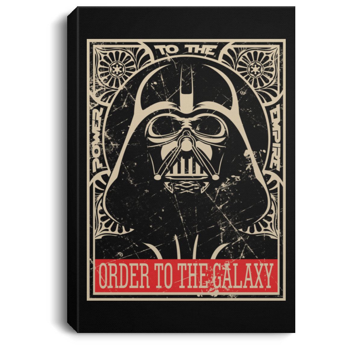 Housewares Black / 8" x 12" Order to the galaxy Premium Portrait Canvas