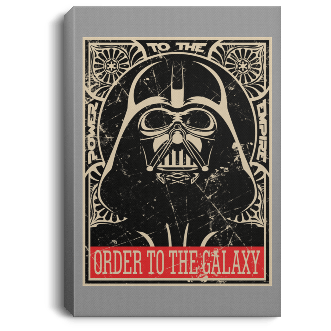 Housewares Gray / 8" x 12" Order to the galaxy Premium Portrait Canvas