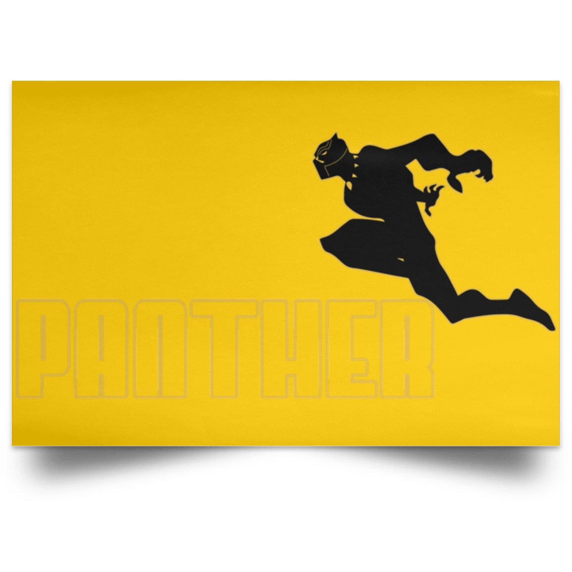 Housewares Athletic Gold / 18" x 12" Panther Sports Wear Landscape Poster