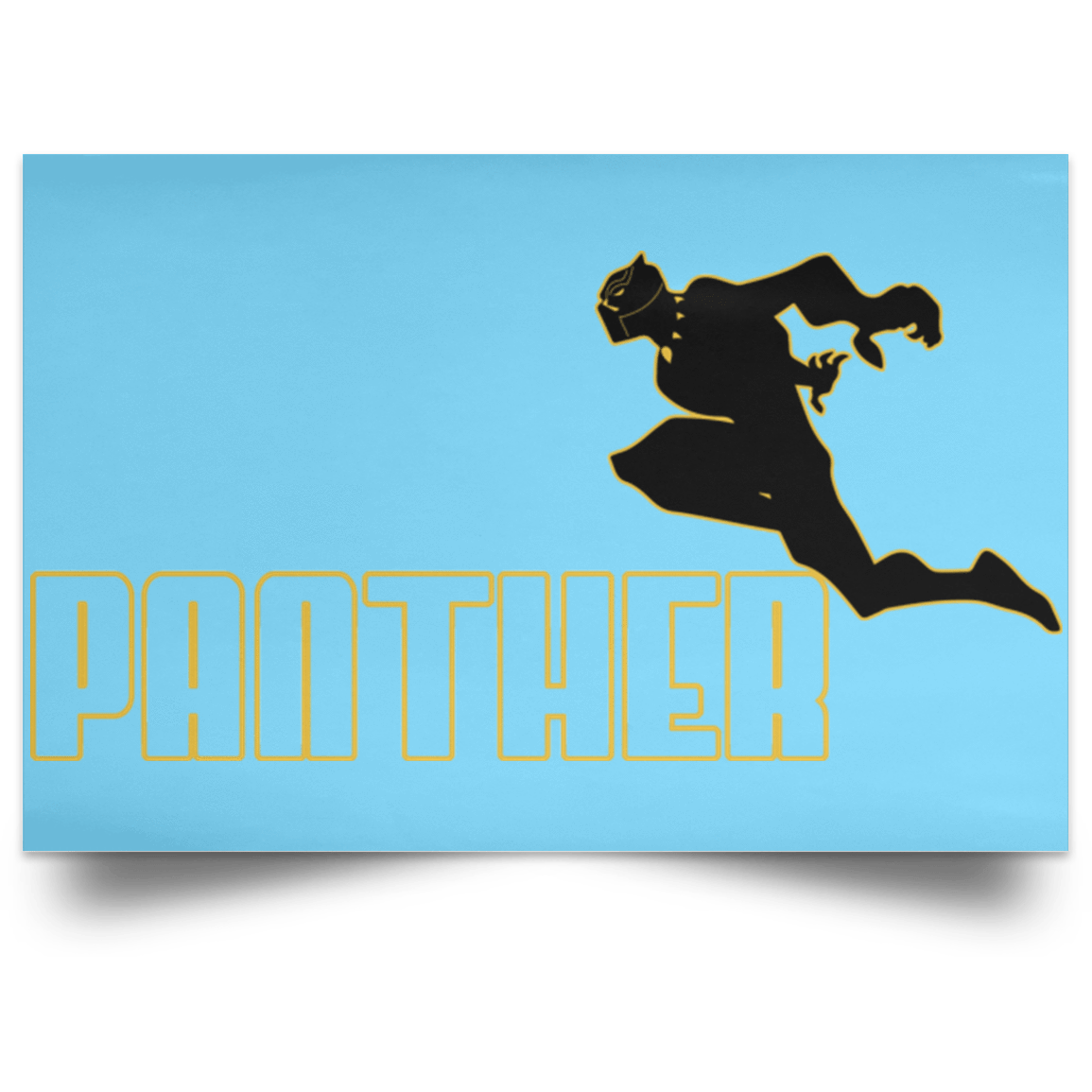 Housewares Columbia Blue / 18" x 12" Panther Sports Wear Landscape Poster