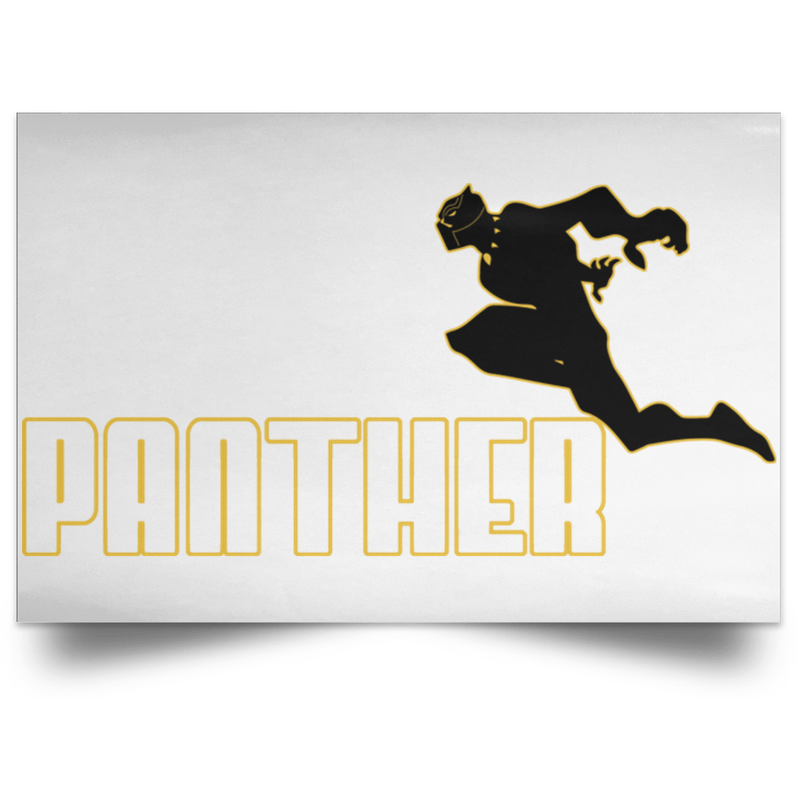 Housewares White / 18" x 12" Panther Sports Wear Landscape Poster