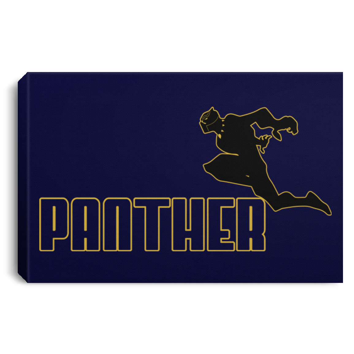 Housewares Navy / 12" x 8" Panther Sports Wear Premium Landscape Canvas
