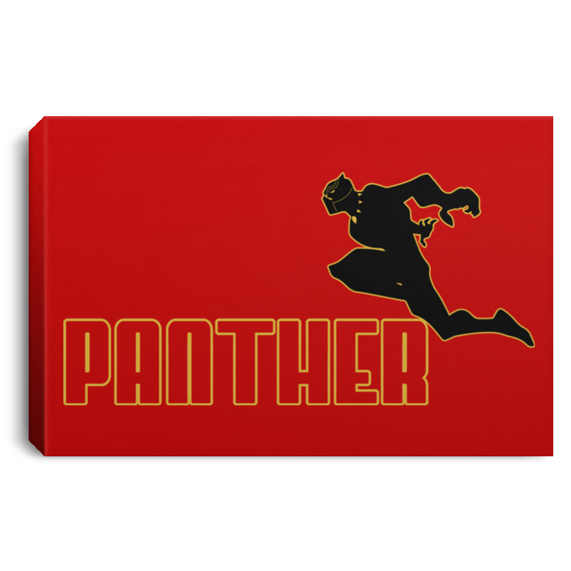 Housewares Red / 12" x 8" Panther Sports Wear Premium Landscape Canvas
