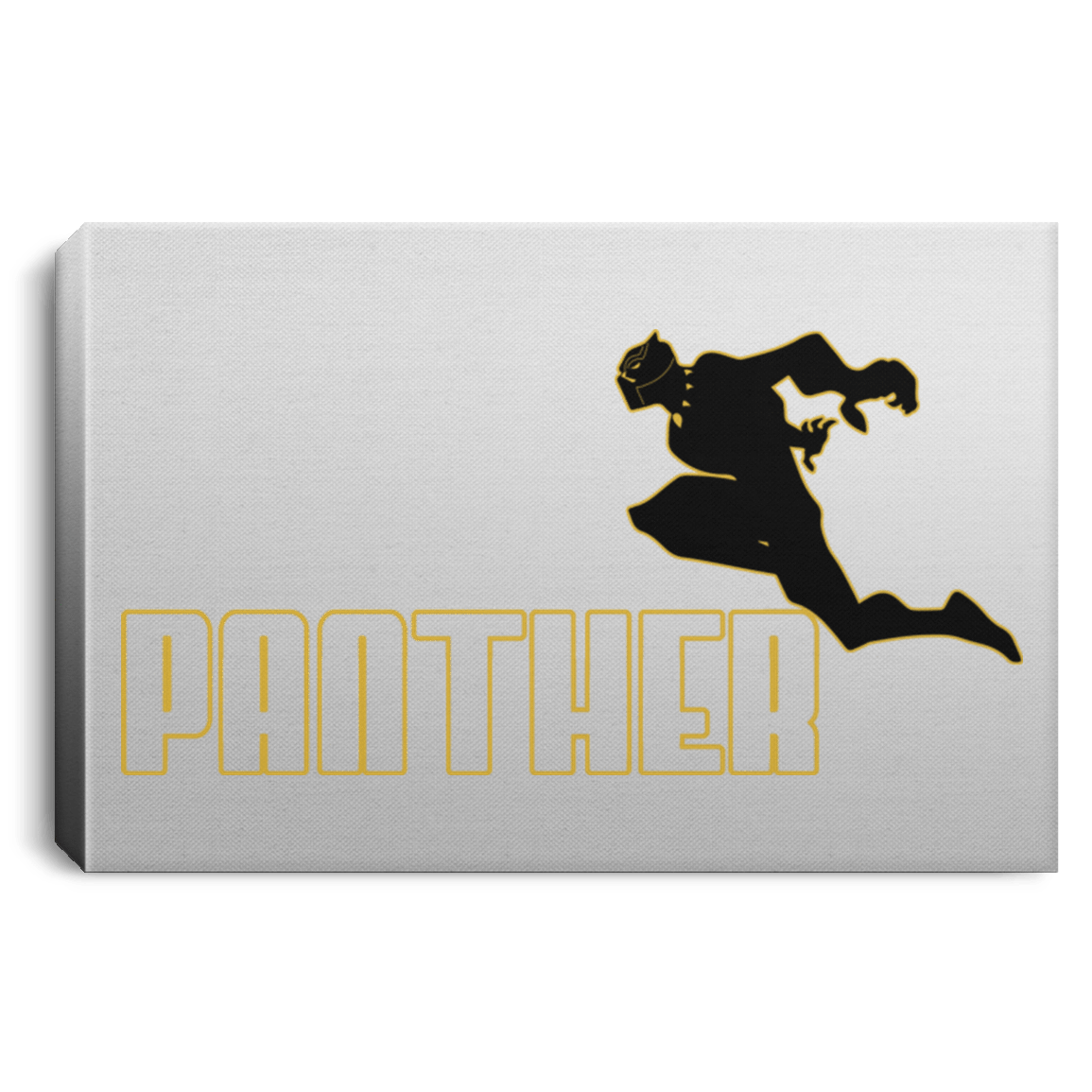 Housewares White / 12" x 8" Panther Sports Wear Premium Landscape Canvas