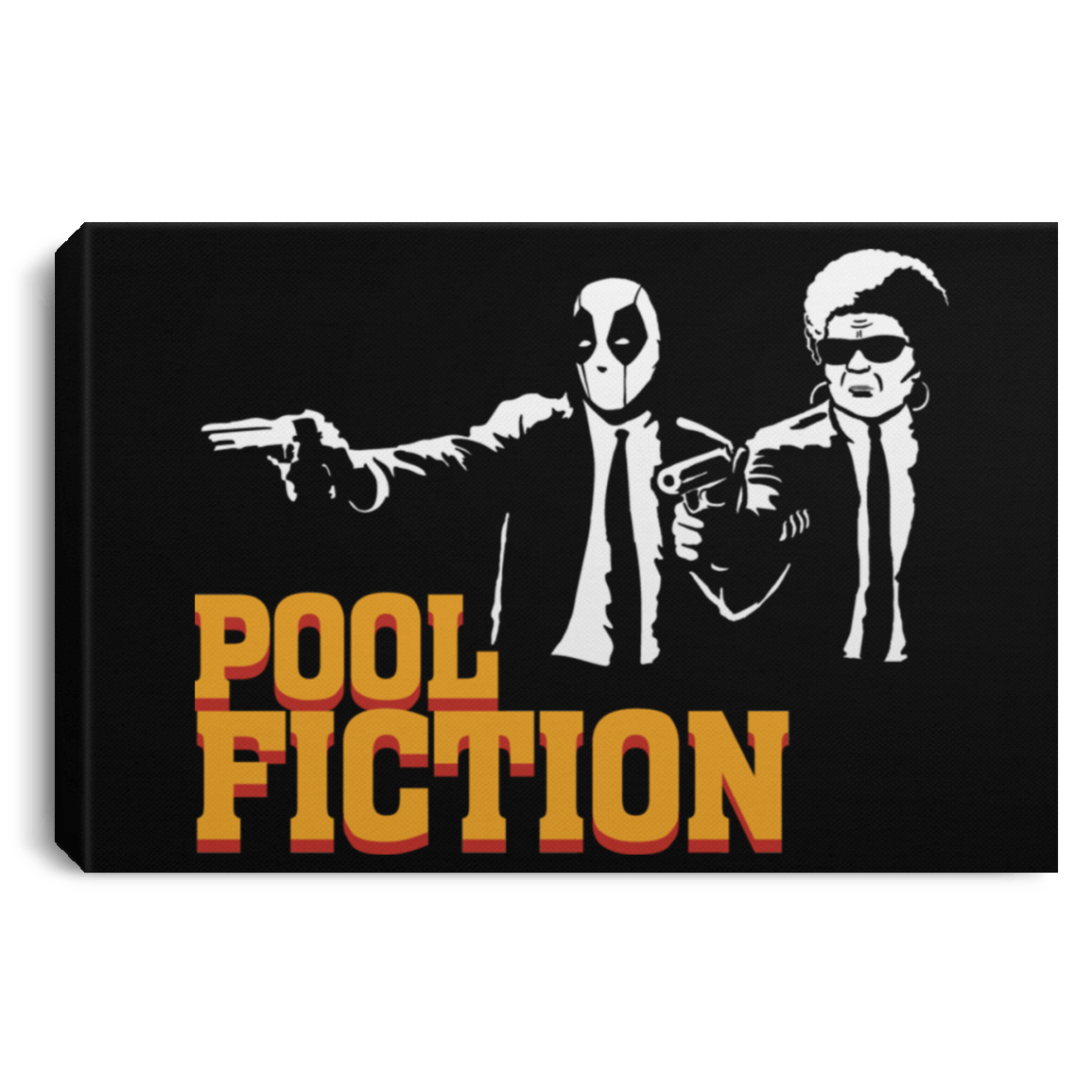 Housewares Black / 12" x 8" Pool Fiction Premium Landscape Canvas