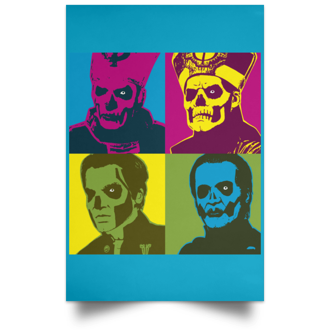 Housewares Turquoise / 12" x 18" Pop Leader Portrait Poster