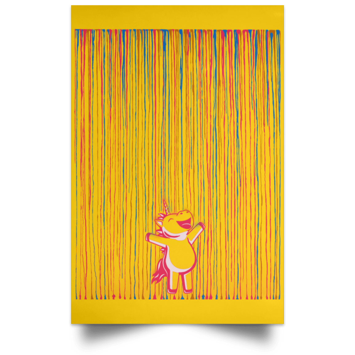Housewares Athletic Gold / 12" x 18" Rainbow Rain Portrait Poster