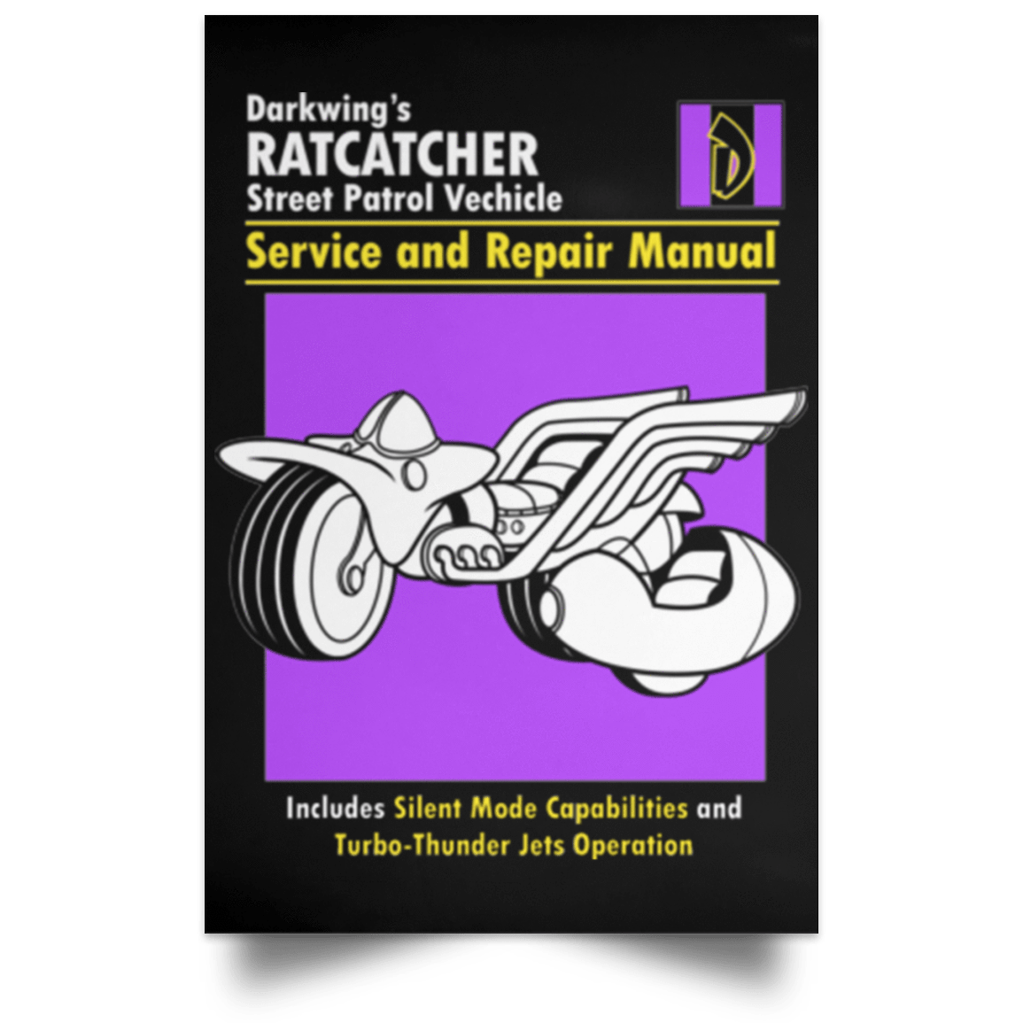 Housewares Black / 12" x 18" Ratcatcher Manual Portrait Poster