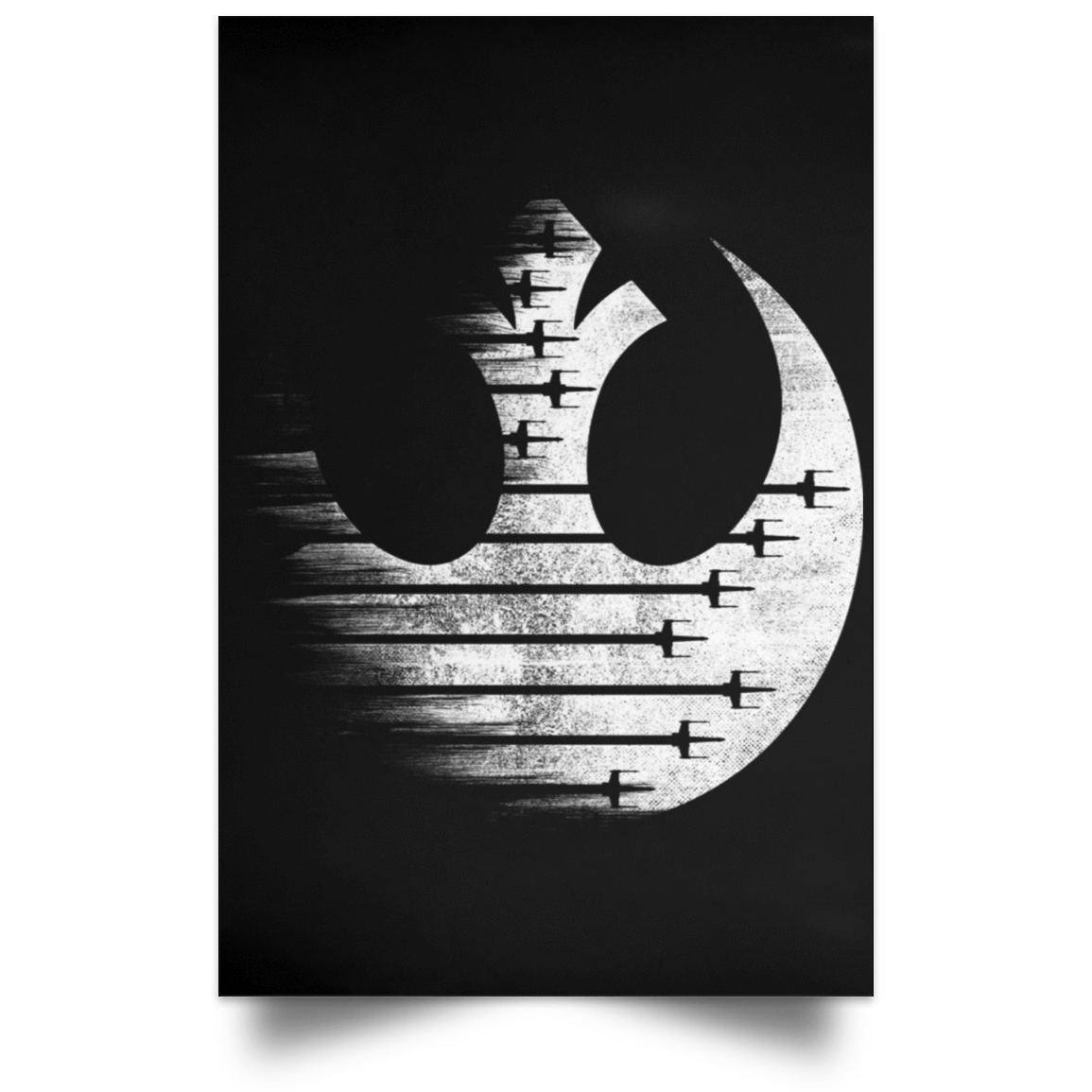 Housewares Black / 12" x 18" Rebel Force Portrait Poster